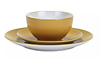 Ah Mustard Stoneware 12Pc Dinner Set Ah Mustard Stoneware 12Pc Dinner Set