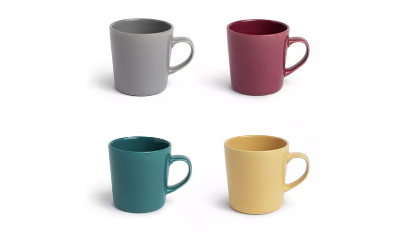 Habitat Colour Glaze Mugs 4Pk Habitat Colour Glaze Mugs 4Pk