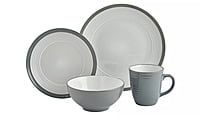 Ah Grey Ribbed Dinner Piece 16 Pc Ah Grey Ribbed Dinner Piece 16 Pc