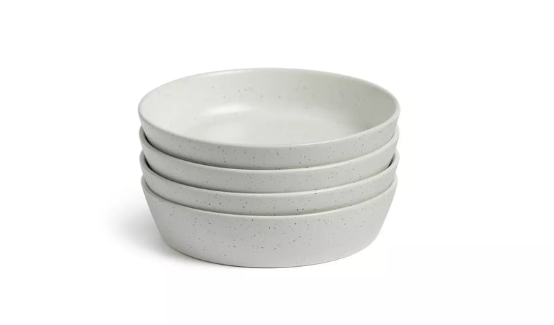 Habitat Addison White Pasta Bowl 4Pk Habitat Addison White Pasta Bowl 4Pk