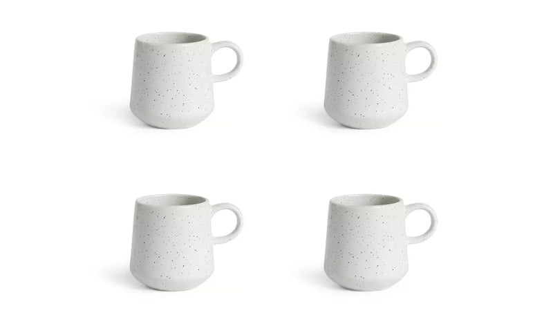Habitat Addison White Mug 4Pk Habitat Addison White Mug 4Pk