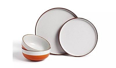 Habitat Rust Speckle Dinnerset 12Pc