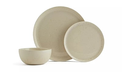 Habitat Evora 12Pc Dinner Set Natural