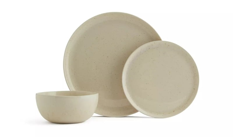 Habitat Evora 12Pc Dinner Set Natural Habitat Evora 12Pc Dinner Set Natural