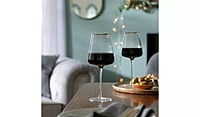 Habitat Gold Rim Wine Glass 4Pk Habitat Gold Rim Wine Glass 4Pk