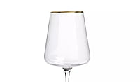 Habitat Gold Rim Wine Glass 4Pk Habitat Gold Rim Wine Glass 4Pk