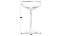 Habitat Gold Rim Champagne Coupe 4Pk Habitat Gold Rim Champagne Coupe 4Pk
