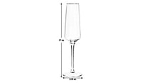 Habitat Gold Rim Prosecco Flute 4Pk Habitat Gold Rim Prosecco Flute 4Pk