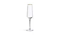 Habitat Gold Rim Prosecco Flute 4Pk Habitat Gold Rim Prosecco Flute 4Pk