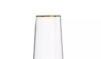 Habitat Gold Rim Prosecco Flute 4Pk Habitat Gold Rim Prosecco Flute 4Pk