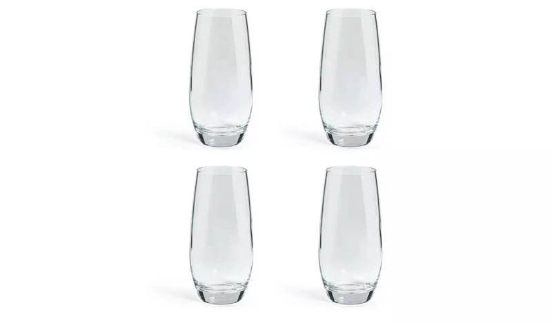 Habitat Portofino Hi Ball Glasses 4Pk Habitat Portofino Hi Ball Glasses 4Pk