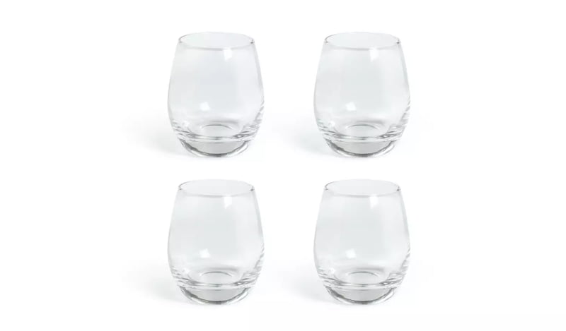 Habitat Portofino Tumbler Glasses 4Pk Habitat Portofino Tumbler Glasses 4Pk