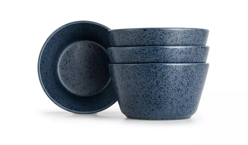 Habitat Addison Blue Cereal Bowl 4Pk Habitat Addison Blue Cereal Bowl 4Pk
