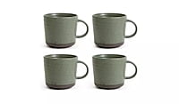 Habitat Textured Ripple Mug 4Pk Sage Habitat Textured Ripple Mug 4Pk Sage