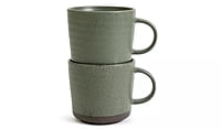 Habitat Textured Ripple Mug 4Pk Sage Habitat Textured Ripple Mug 4Pk Sage