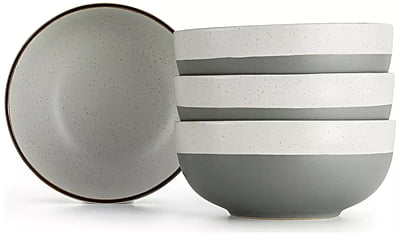 Habitat Grey Speckle Cereal Bowl 4Pk