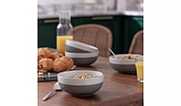 Habitat Grey Speckle Cereal Bowl 4Pk Habitat Grey Speckle Cereal Bowl 4Pk