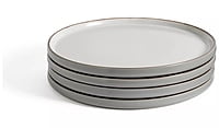 Habitat Grey Speckle Dinner Plate 4Pk Habitat Grey Speckle Dinner Plate 4Pk