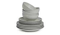 Habitat Textured Ripple 12Pc Chalk Habitat Textured Ripple 12Pc Chalk