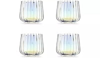 Iridescent Lustre Fluted Hi-Ball Glass Iridescent Lustre Fluted Hi-Ball Glass