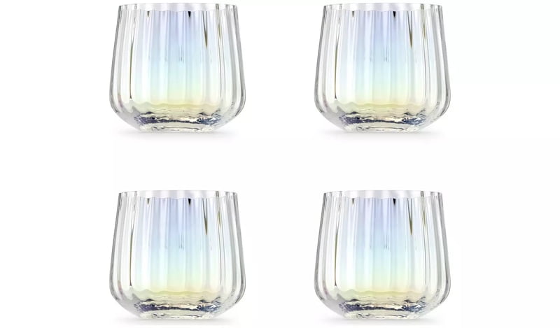 Iridescent Lustre Fluted Hi-Ball Glass Iridescent Lustre Fluted Hi-Ball Glass