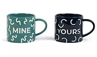 Habitat Yours & Mine Slogan Mug 2Pk Habitat Yours & Mine Slogan Mug 2Pk