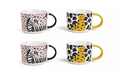 Habitat Global 4Pk Decal Mug Set