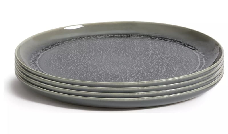 Habitat Evora Green Dinner Plate 4Pk Habitat Evora Green Dinner Plate 4Pk