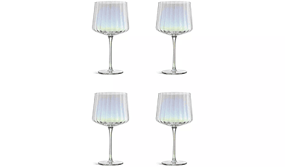 Habitat Iridescent Fluted Gin Glass 4Pk