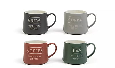 Habitat Industrial 4Pk Tea N Coffee Mug