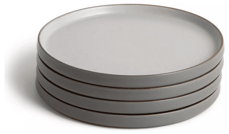Habitat Grey Speckle Side Plate 4Pk Habitat Grey Speckle Side Plate 4Pk