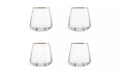 Habitat Gold Rim Tumbler 4Pk