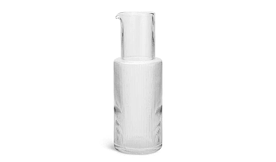 Habitat Clear Ribbed Carafe