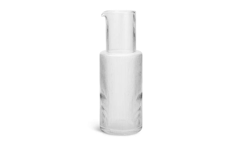Habitat Clear Ribbed Carafe Habitat Clear Ribbed Carafe