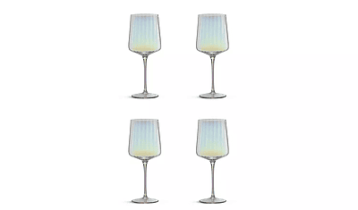 Habitat Iridescent Flute Wine Glass 4Pk