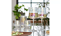 Habitat Iridescent Flute Wine Glass 4Pk Habitat Iridescent Flute Wine Glass 4Pk