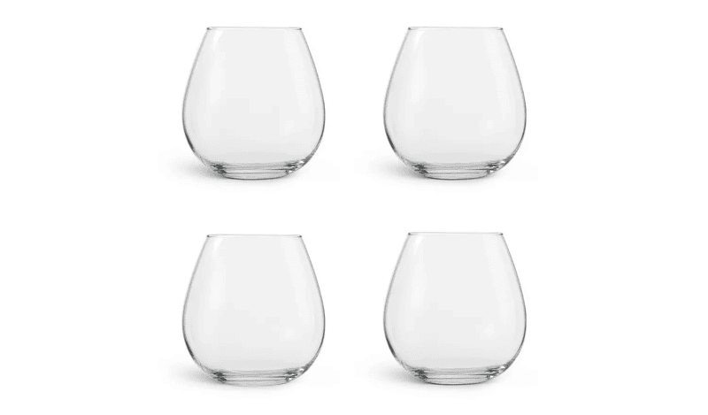 Habitat Portofino Stemles Wine Glass 4Pk Habitat Portofino Stemles Wine Glass 4Pk