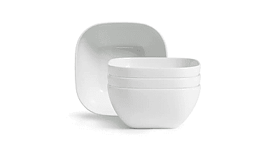 Habitat Riko Square 4Pk Cereal Bowls