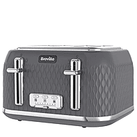 Breville Curve 4 Slice Toaster Chrome Breville Curve 4 Slice Toaster Chrome