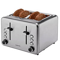 Cookworks Brushed 4 Slice Toaster Cookworks Brushed 4 Slice Toaster