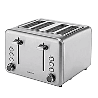 Cookworks Brushed 4 Slice Toaster Cookworks Brushed 4 Slice Toaster