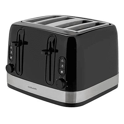Cookworks Illuminated 4 Slice Toaster