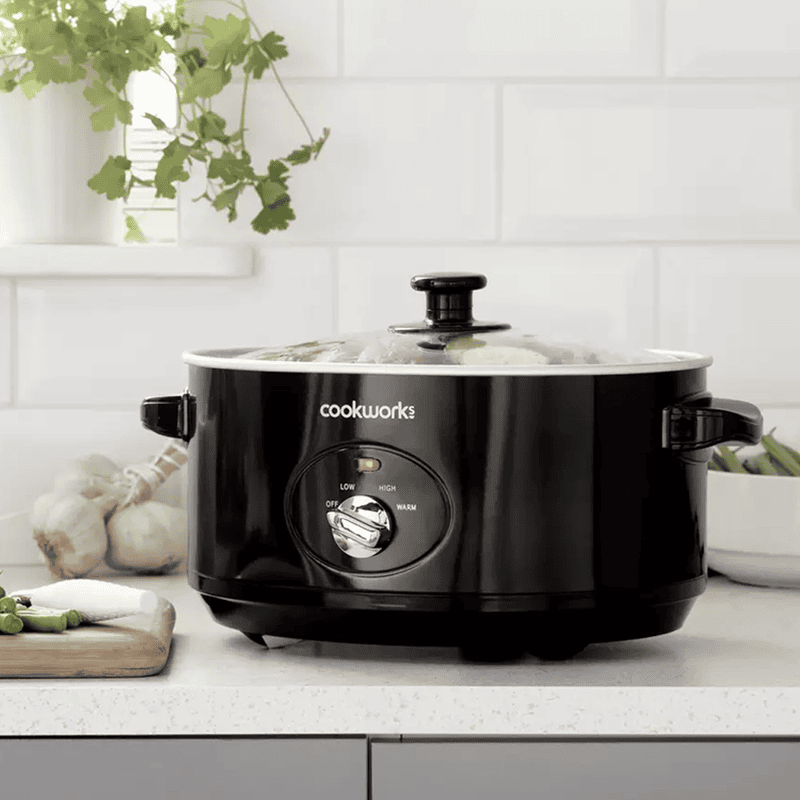 Cookworks 6.5L Stainless Steel Slow Cooker - exUk Unboxed Cookworks 6.5L Stainless Steel Slow Cooker - exUk Unboxed