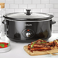 Cookworks 6.5L Stainless Steel Slow Cooker - exUk Unboxed Cookworks 6.5L Stainless Steel Slow Cooker - exUk Unboxed