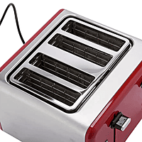 Cookworks Brushed 4 Slice Toaster Cookworks Brushed 4 Slice Toaster