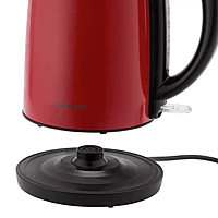 Cookworks Brushed Stainless Steel Kettle - Red Cookworks Brushed Stainless Steel Kettle - Red