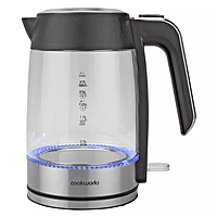 Cookworks Stainless Steel Glass Kettle Cookworks Stainless Steel Glass Kettle