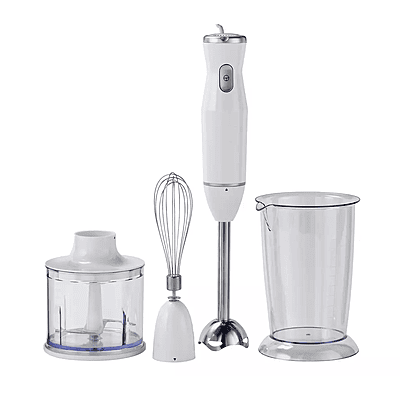 Cookworks Stainless Steel Hand Blender with Accessories