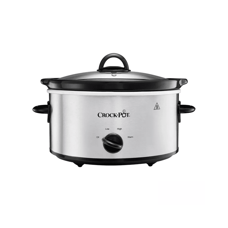 Crockpot 3.7L Slow Cooker Stainless Steel Crockpot 3.7L Slow Cooker Stainless Steel
