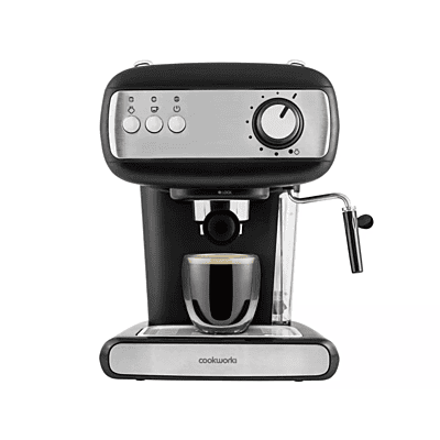 Cookworks Expresso Coffee Maker - Stainless Steel